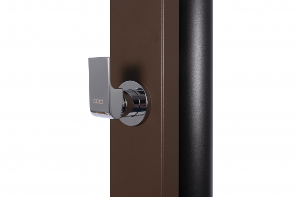 Solardusche ROYAL DELUXE-Rostbraun - 30liter - eckiger Duschkopf